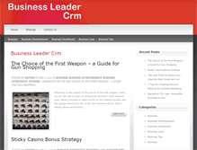 Tablet Screenshot of businessleader-crm.com